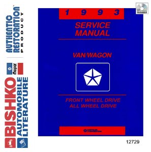 1993 Chrysler Town & Country, Caravan, Voyager Factory Shop Service Manual