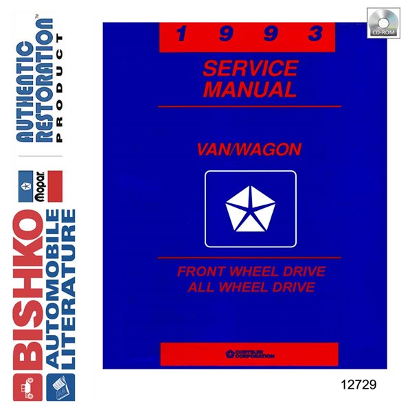 1993 Chrysler Town & Country, Caravan, Voyager Factory Shop Service Manual