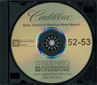 1952 CADILLAC Body, Chassis & Electrical Service Manual