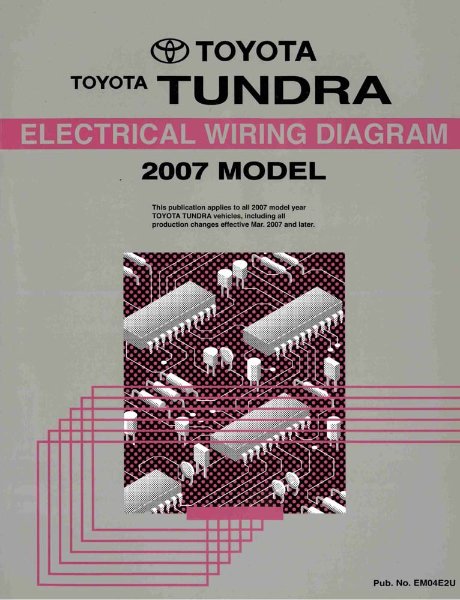 2007 Toyota Tundra Wiring Diagrams Manual