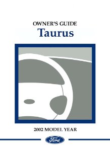 2002 Ford Taurus Owner's Manual