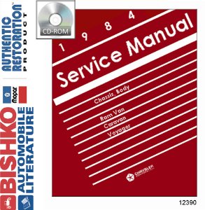 1984 Dodge Truck Caravan, Voyager Factory Shop Service Manual