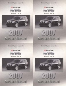 2007 Dodge Truck Nitro Factory Shop Service Manual