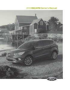 2018 Ford Escape Owner's Manual