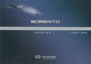 2011 Kia Sorento Owner's Manual