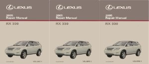 2005 Lexus RX 330 Factory Shop Service Manual