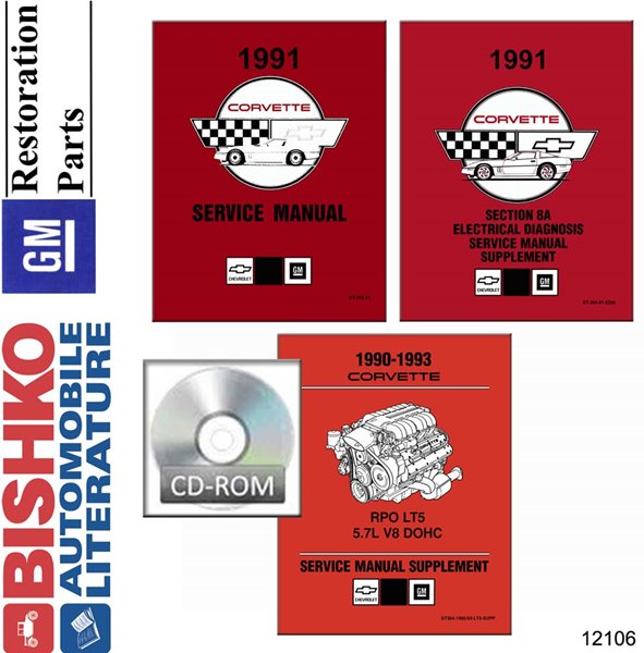 1991 Chevrolet Corvette Factory Shop Service Manual