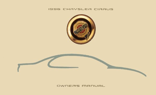 1996 Chrysler Cirrus Owner's Manual