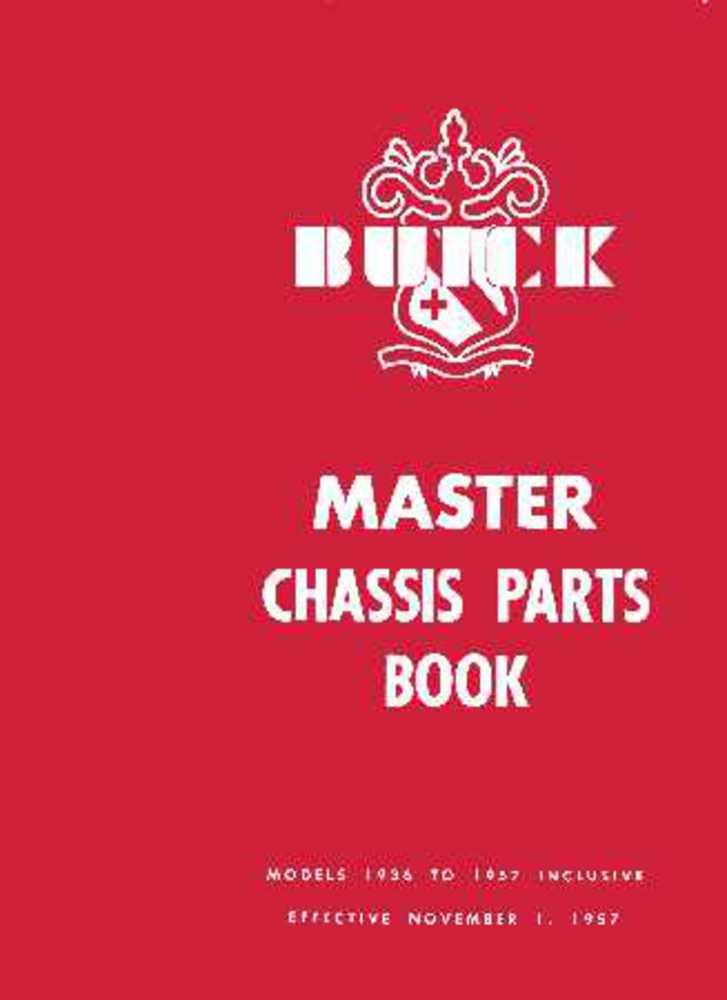 1953 1954 1955 1956 1957 Buick Part Numbers Book List Guide Interchange Factory