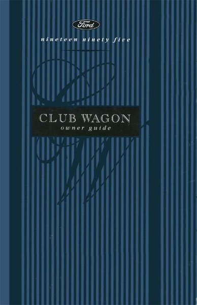 1995 Ford Econoline Club Wagon Owner's Manual