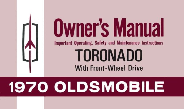 1970 Oldsmobile Toronado Owner's Manual