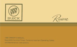 1982 Buick Riviera Owner's Manual