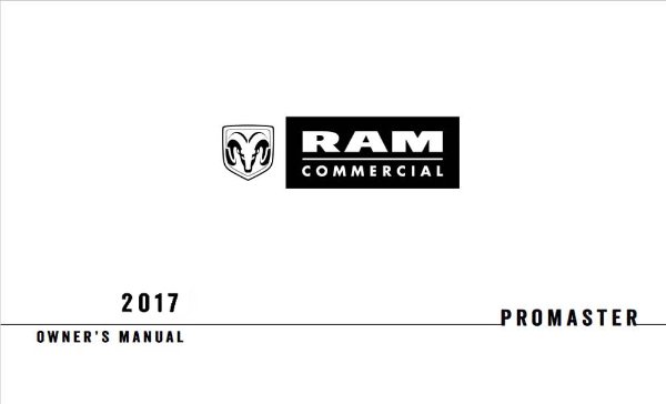 2017 Dodge Promaster Owner's Manual