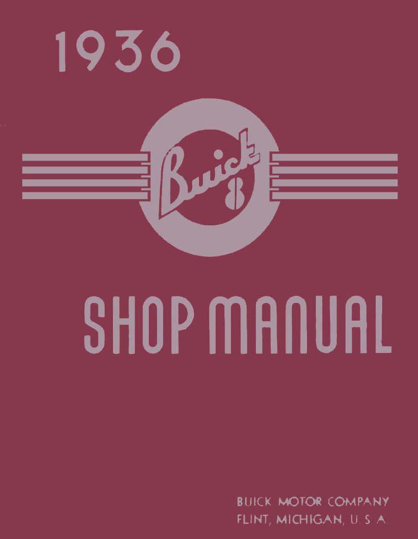 1936 Buick Roadmaster Limited Shop Service Repair Manual Engine Electrical