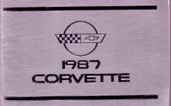 1987 Chevrolet Corvette Owner's Manual