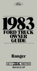 1983 Ford Ranger Owner's Manual