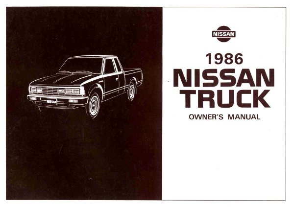 1986 Nissan 720 Series Pickup Owner's Manual