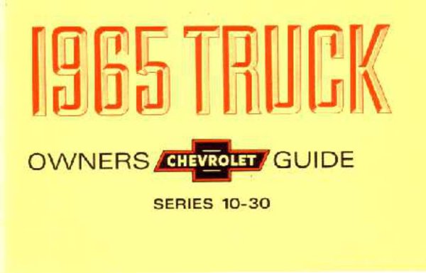 1965 Chevrolet Light Truck All Models Owner's Manual