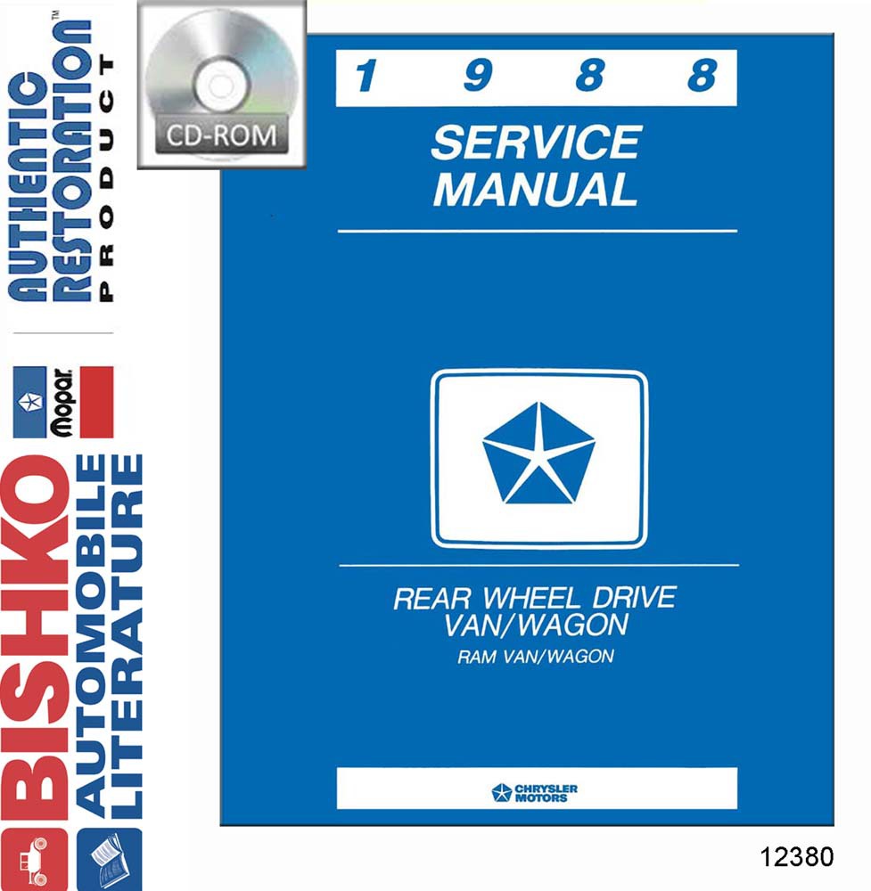 1988 DODGE TRUCK VAN Body, Chassis & Electrical Service Manual