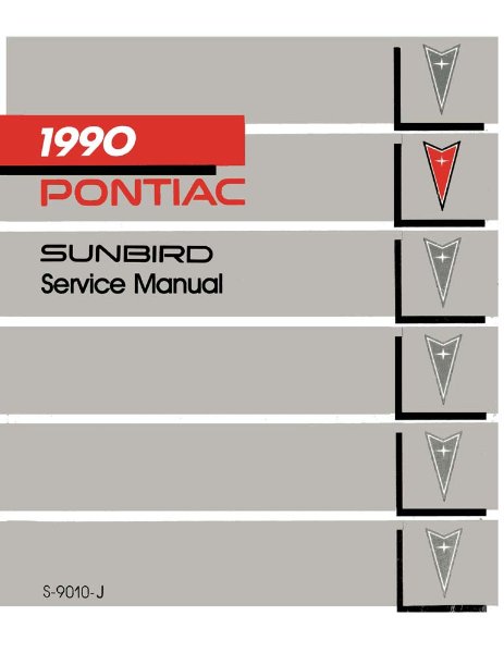1990 Pontiac Sunbird Factory Shop Service Manual