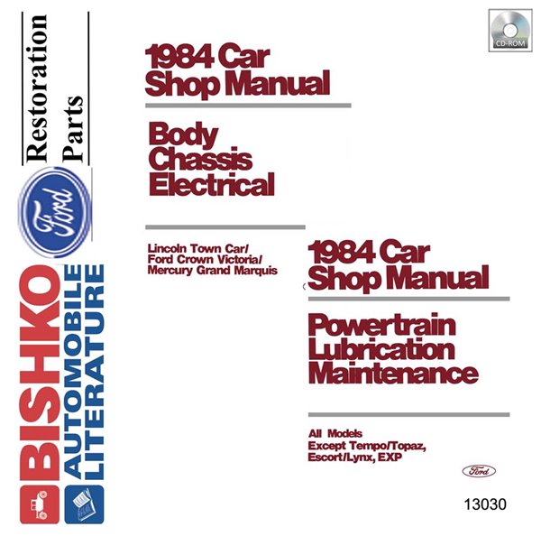 1984 Ford Crown Victoria, Town Car, Grand Marquis Factory Shop Service Manual