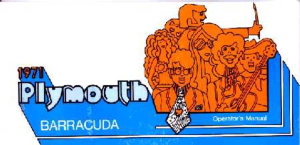 1971 Plymouth Barracuda Owner's Manual