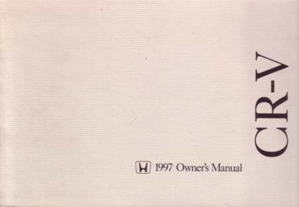 1997 Honda CR-V Owner's Manual