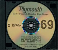 1969 PLYMOUTH Body, Chassis & Electrical Repair Shop Manual sample image