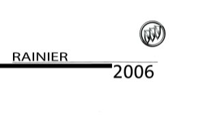 2006 Buick Ranier Owner's Manual