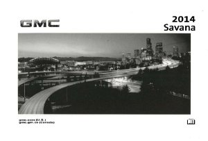 2014 GMC Savana Owner's Manual