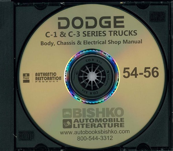 1954–1956 Dodge Truck C-1 C-3 SERIES Factory Shop Service Manual
