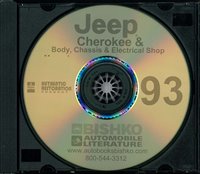 1993 JEEP CHEROKEE & WRANGLER Body, Chassis & Electrical Repair Shop Manual sample image