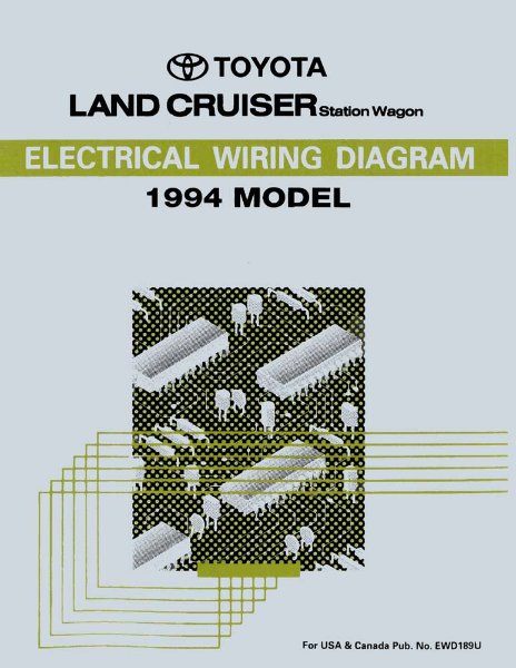 1994 Toyota Land Cruiser Wiring Diagrams Manual