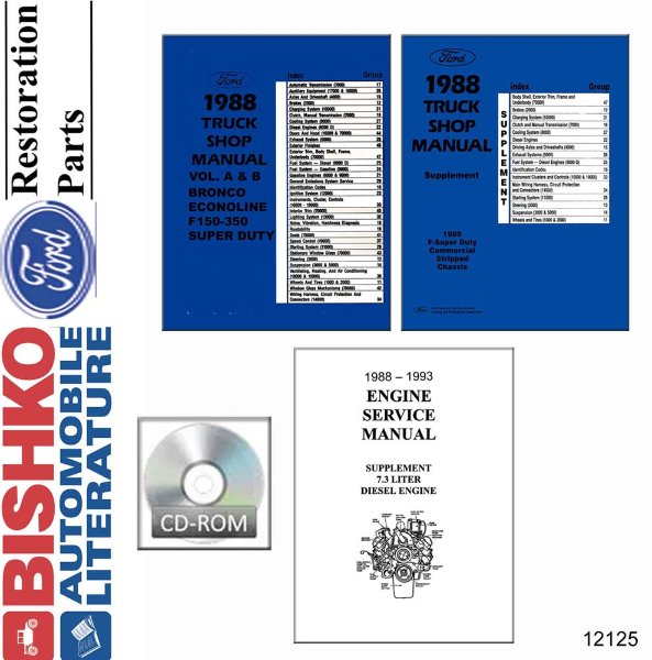 1988 Ford Light Duty Truck Shop Service Repair Manual PDF Engine Electrical