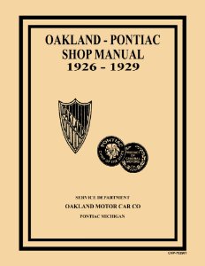 1926–1929 Pontiac All Models Factory Shop Service Manual