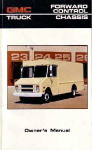 1986 GMC Motor Home (P Chassis) Owner's Manual