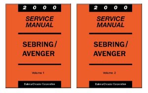 2000 Chrysler Avenger, Sebring Factory Shop Service Manual
