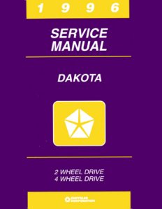 1996 Dodge Truck Dakota Factory Shop Service Manual