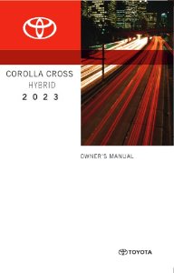 2023 Toyota Corolla Cross Hybrid Owner's Manual