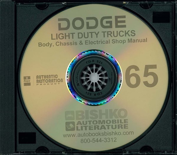 1965 Dodge D/W 100-700 Truck Factory Shop Service Manual