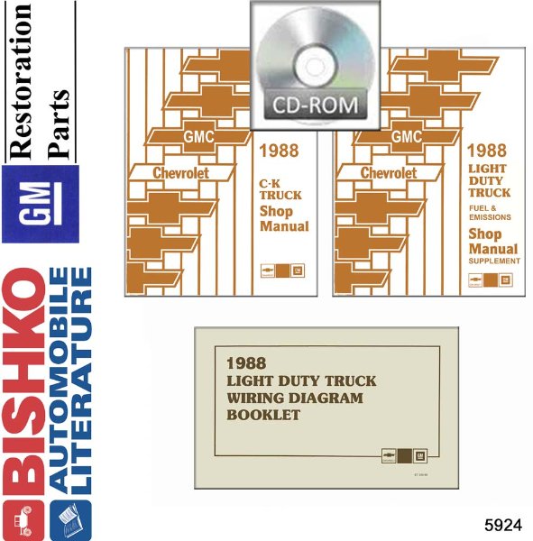 1988 Chevrolet Truck C10, C20, C30, K10, K20, K30 Factory Shop Service Manual
