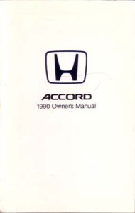 1990 Honda Accord, Coupe Owner's Manual
