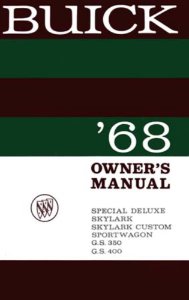 1968 Buick Gran Sport, Skylark, Special Owner's Manual