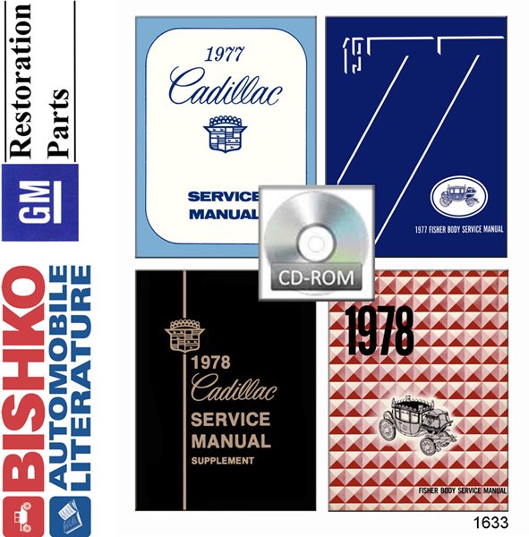1977–1978 Cadillac ALL MODELS FISHER BODY Factory Shop Service Manual