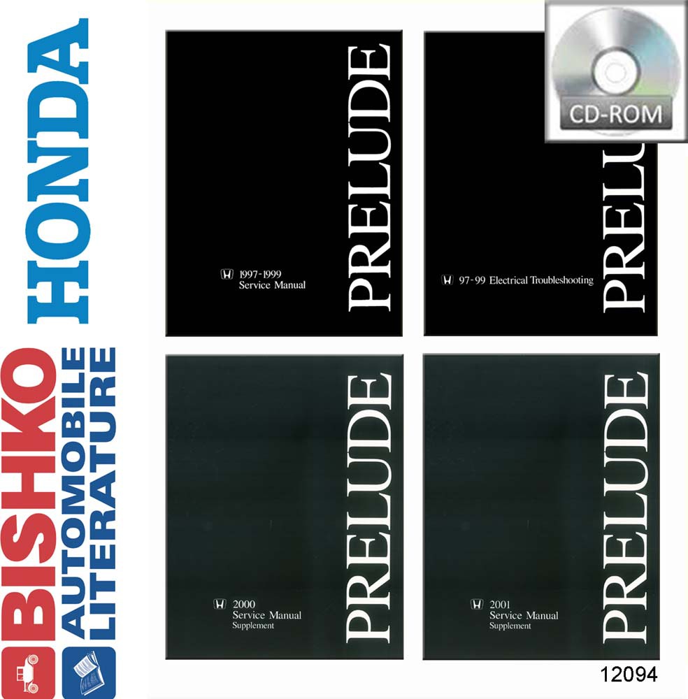 1997-2001 HONDA PRELUDE Body, Chassis & Electrical Service Manual w/ETM, 00-01 Supplements