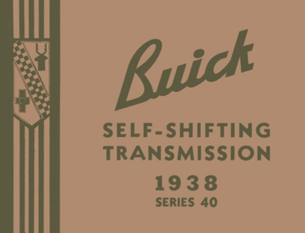1938 Buick Series 40 Factory Shop Service Manual