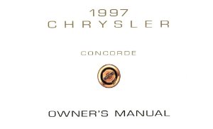 1997 Chrysler Concorde Owner's Manual