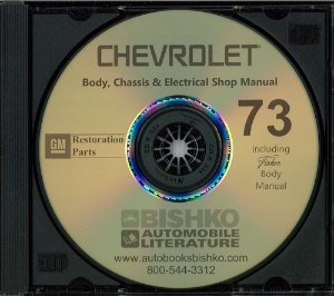 1973 Chevrolet All Models Fisher Body Factory Shop Service Manual