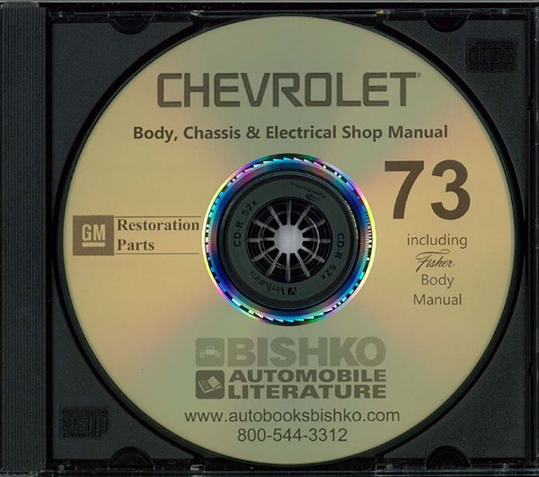 1973 Chevrolet All Models Fisher Body Factory Shop Service Manual