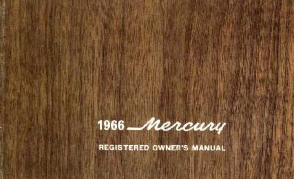 1966 Mercury Montclair, Monterey, Parklane Owner's Manual